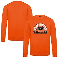 Men's Levelwear Orange Philadelphia Flyers Zane Banner Arch Pullover Sweatshirt