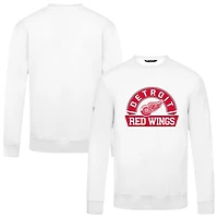 Men's Levelwear White Detroit Red Wings Zane Banner Arch Pullover Sweatshirt
