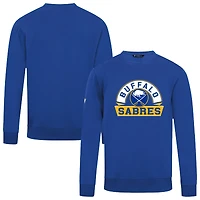 Men's Levelwear Royal Buffalo Sabres Zane Banner Arch Pullover Sweatshirt