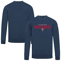 Men's Levelwear Navy Florida Panthers Zane Carve Pullover Sweatshirt