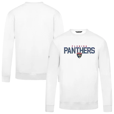 Men's Levelwear White Florida Panthers Zane Carve Pullover Sweatshirt