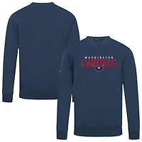 Men's Levelwear Navy Washington Capitals Zane Carve Pullover Sweatshirt