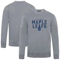 Men's Levelwear Gray Toronto Maple Leafs Zane Carve Pullover Sweatshirt