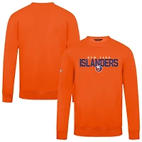 Men's Levelwear Orange New York Islanders Zane Carve Pullover Sweatshirt
