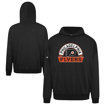Men's Levelwear Black Philadelphia Flyers Contact Banner Arch Pullover Hoodie