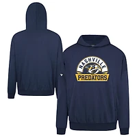Men's Levelwear Navy Nashville Predators Contact Banner Arch Pullover Hoodie