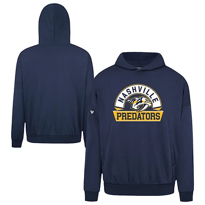 Men's Levelwear Navy Nashville Predators Contact Banner Arch Pullover Hoodie