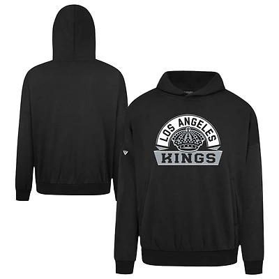 Men's Levelwear Black Los Angeles Kings Contact Banner Arch Pullover Hoodie