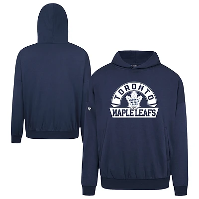 Men's Levelwear Navy Toronto Maple Leafs Contact Banner Arch Pullover Hoodie