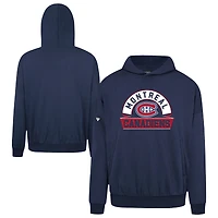 Men's Levelwear Navy Montreal Canadiens Contact Banner Arch Pullover Hoodie