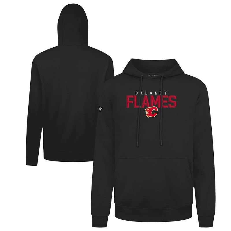 Men's Levelwear Calgary Flames Podium Carve Pullover Hoodie