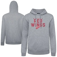 Men's Levelwear Detroit Red Wings Podium Carve Pullover Hoodie