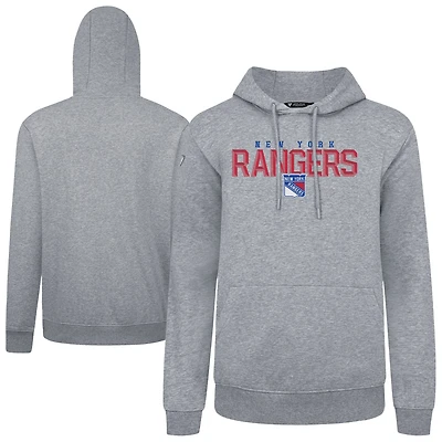Men's Levelwear New York Rangers Podium Carve Pullover Hoodie