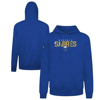 Men's Levelwear Royal Buffalo Sabres Podium Carve Pullover Hoodie