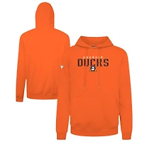 Men's Levelwear Anaheim Ducks Podium Carve Pullover Hoodie