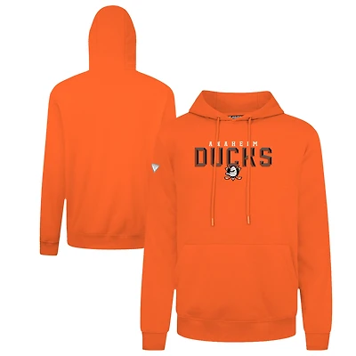 Men's Levelwear Anaheim Ducks Podium Carve Pullover Hoodie
