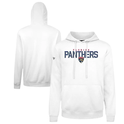 Men's Levelwear White Florida Panthers Podium Carve Pullover Hoodie