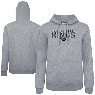 Men's Levelwear Gray Los Angeles Kings Podium Carve Pullover Hoodie