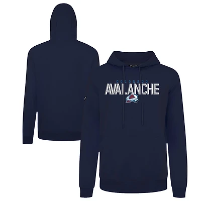 Men's Levelwear Navy Colorado Avalanche Podium Carve Pullover Hoodie