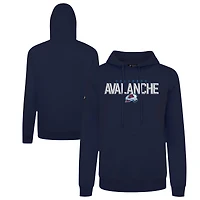 Men's Levelwear Navy Colorado Avalanche Podium Carve Pullover Hoodie
