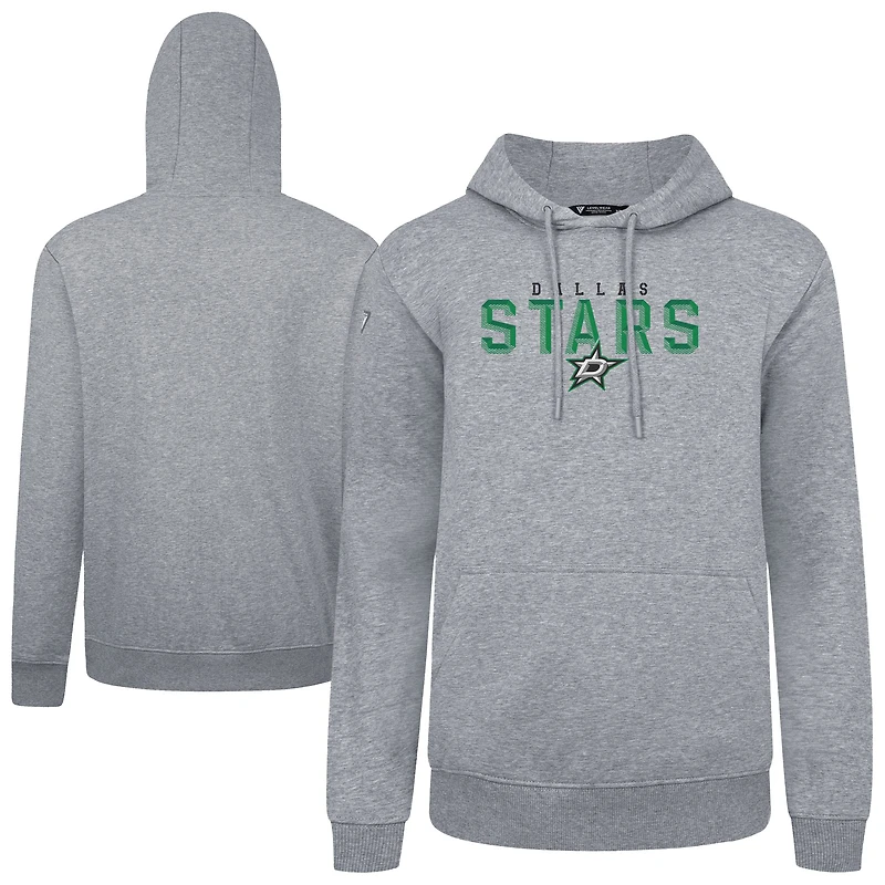 Men's Levelwear Gray Dallas Stars Podium Carve Pullover Hoodie