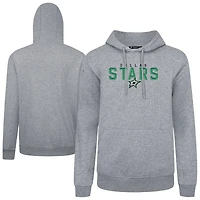 Men's Levelwear Gray Dallas Stars Podium Carve Pullover Hoodie