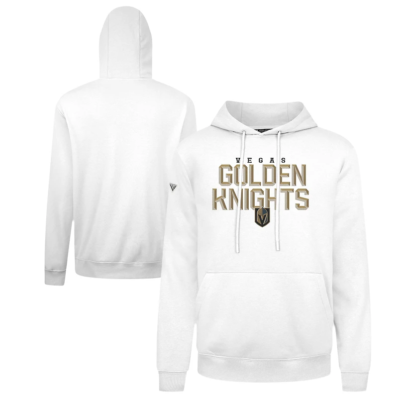Men's Levelwear White Vegas Golden Knights Podium Carve Pullover Hoodie