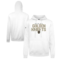 Men's Levelwear White Vegas Golden Knights Podium Carve Pullover Hoodie