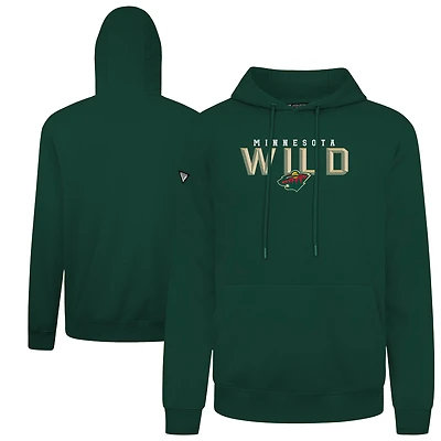 Men's Levelwear Minnesota Wild Podium Carve Pullover Hoodie