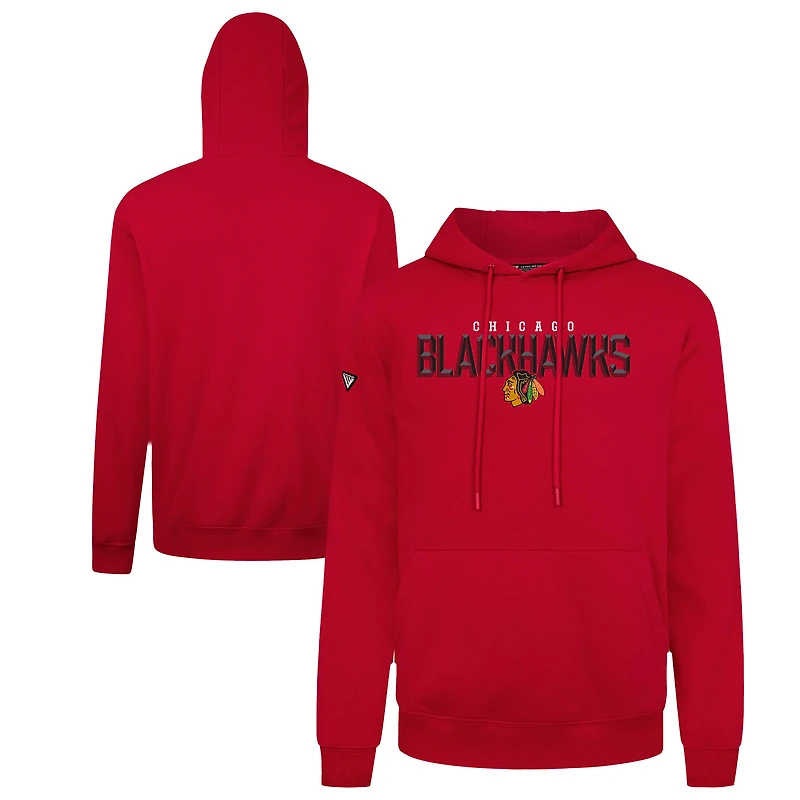 Men's Levelwear Chicago Blackhawks Podium Carve Pullover Hoodie
