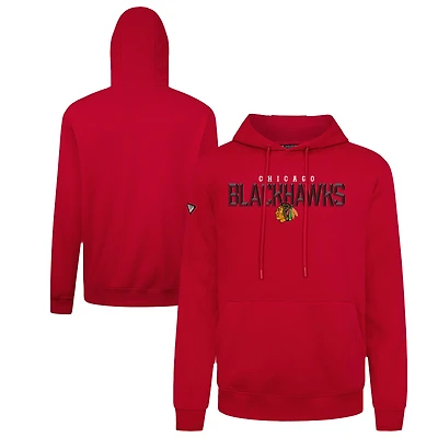 Men's Levelwear Chicago Blackhawks Podium Carve Pullover Hoodie