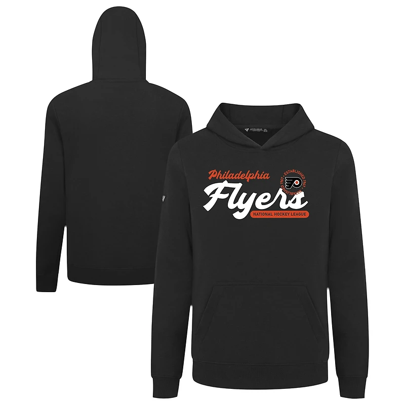 Youth Levelwear Black Philadelphia Flyers Podium Monument Pullover Hoodie