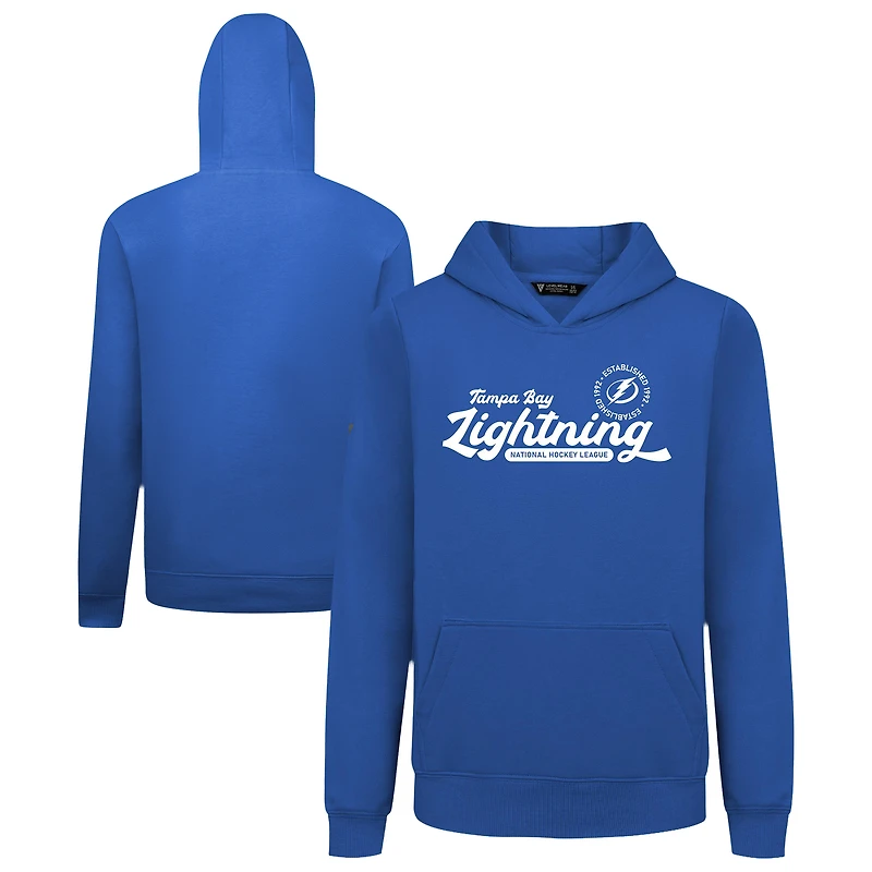 Youth Levelwear Royal Tampa Bay Lightning Podium Monument Pullover Hoodie