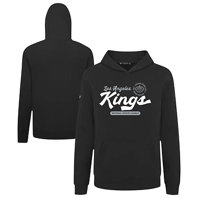Youth Levelwear Black Los Angeles Kings Podium Monument Pullover Hoodie