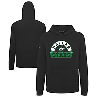 Youth Levelwear Black Dallas Stars Podium Banner Arch Pullover Hoodie