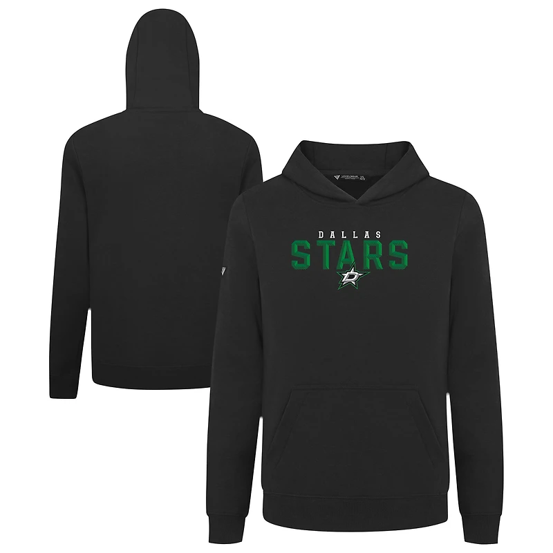 Youth Levelwear Black Dallas Stars Podium Carve Pullover Hoodie