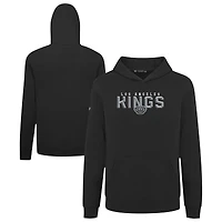 Youth Levelwear Black Los Angeles Kings Podium Carve Pullover Hoodie