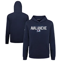 Youth Levelwear Navy Colorado Avalanche Podium Carve Pullover Hoodie
