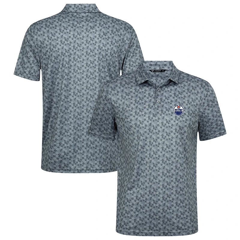 Men's Levelwear Gray Edmonton Oilers Frost Polo