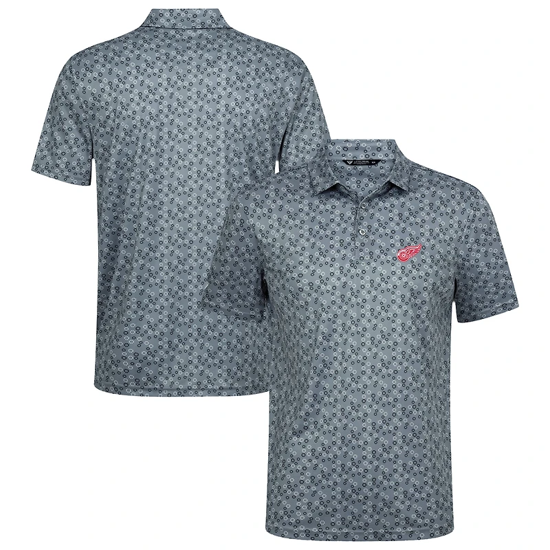 Men's Levelwear Gray Detroit Red Wings Frost Polo