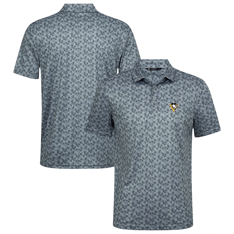 Men's Levelwear Gray Pittsburgh Penguins Frost Polo