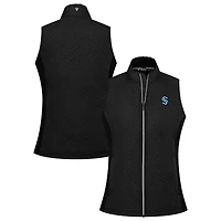 Women's Levelwear Black Seattle Kraken Sandra Full-Zip Vest