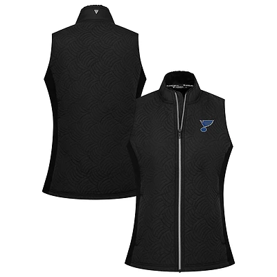 Women's Levelwear Black St. Louis Blues Sandra Full-Zip Vest