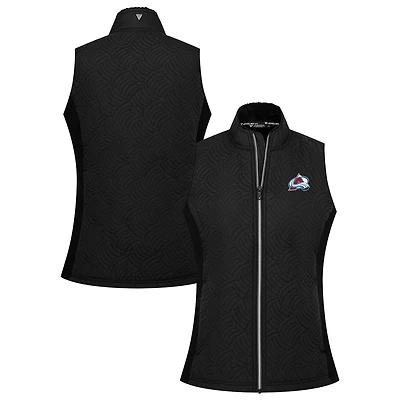 Women's Levelwear Black Colorado Avalanche Sandra Full-Zip Vest