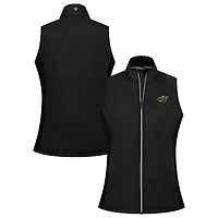 Women's Levelwear Black Minnesota Wild Sandra Full-Zip Vest