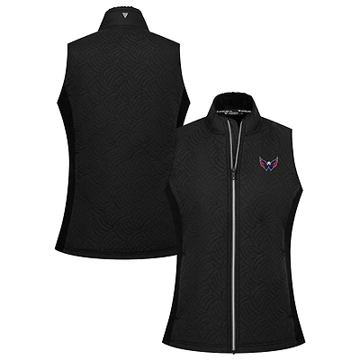 Women's Levelwear Black Washington Capitals Sandra Full-Zip Vest