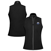 Women's Levelwear Black Edmonton Oilers Sandra Full-Zip Vest