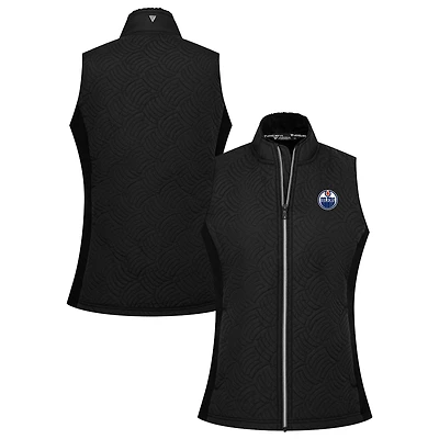 Women's Levelwear Black Edmonton Oilers Sandra Full-Zip Vest