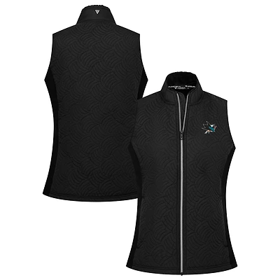 Women's Levelwear Black San Jose Sharks Sandra Full-Zip Vest