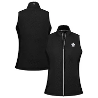 Women's Levelwear Black Toronto Maple Leafs Sandra Full-Zip Vest